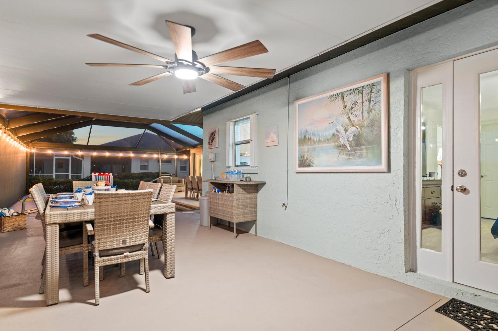 Serenity Waterfront Villa With King Suite, Private Pool, Great Lanai Enclosure And Long Water Views Cape Coral Zewnętrze zdjęcie